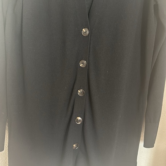 LOFT size, large, long sleeve, button-down cardigan, long length Sheer. - Picture 5 of 6